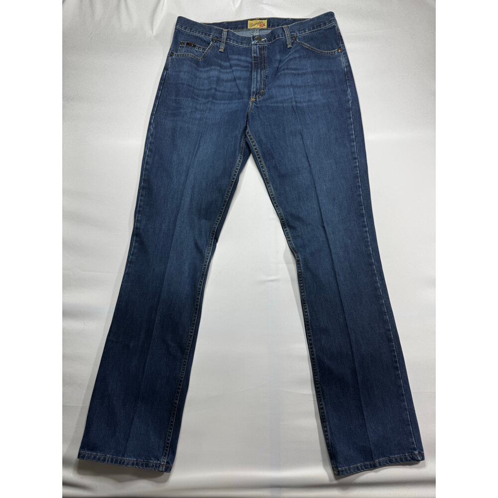 Wrangler 20X Men's Style 02 Straight Leg Blue Denim Competition Jean - 38x39